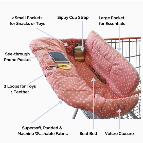 Suessie shopping cart and high chair cover - Picture 2 of 9